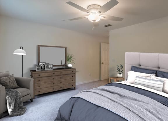 Oaks at New Hope_Model Bedroom