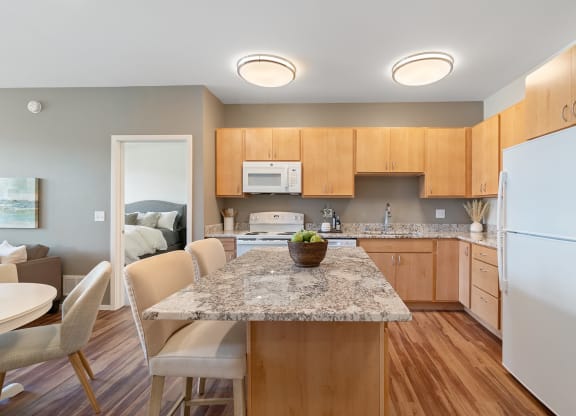 Kitchen at Oaks Landing 55+ Apartments, New Brighton, MN