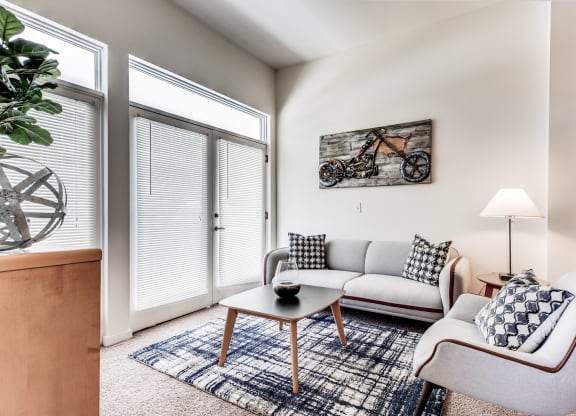 Dominium-Park Avenue West-Model Living Room at Park Avenue West, Denver Colorado