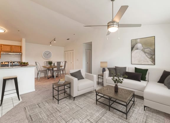 Virtually Staged Apt Overview at Pinewood Apartments, Texas