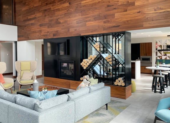 Lobby at Preserve at Shady Oak Apartments, Minnetonka 
