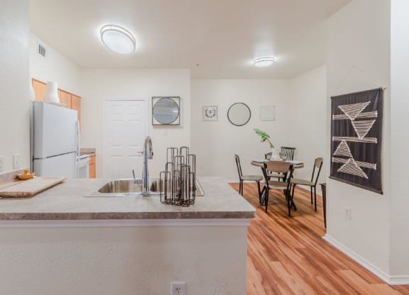 Dominium-Riverstation-New Model Kitchen and Dining Room at Riverstation, Texas