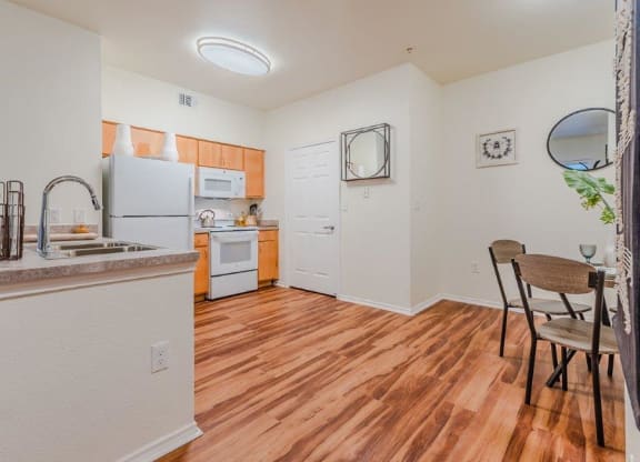 Dominium-Riverstation-New Model Kitchen and Dining Room at Riverstation, Denver