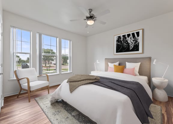 Bedroom at Sandy Creek Apartments, Texas, 77807