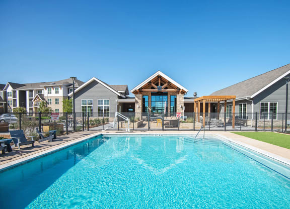 Outdoor Swimming Pool at Scharbauer Flats, Midland, Texas