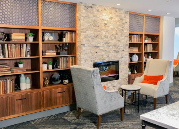 Library at The Legends of Spring Lake Park 55+ Living, Minnesota, 55432