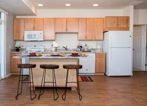 Kitchen at The Legends of Spring Lake Park 55+ Living, Spring Lake Park, MN