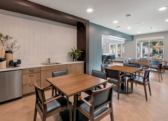 Cards and Crafts Room at Stonepointe 55+ Apartments, Lithonia, GA, 30058