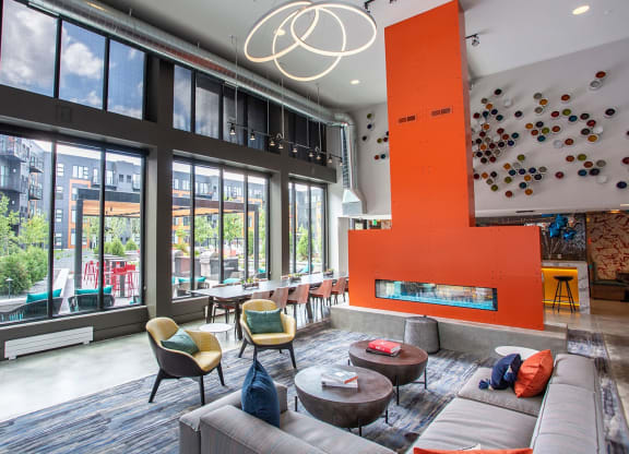 Community Room at Union Flats, St. Paul, MN 