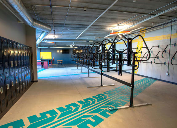 Bike Lounge at Union Flats, St. Paul, MN
