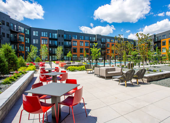 Outdoor Patio at Union Flats, St. Paul, MN 55114