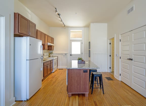 Model Kitchenat Upper Post Flats, Minnesota