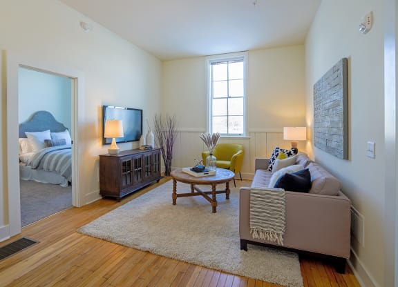 Model Living Room at Upper Post Flats, Fort Snelling, 55111