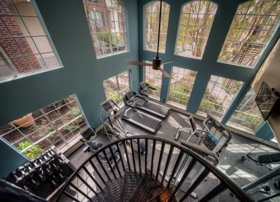 Fitness Center With Equipments at Villa Springs, Houston, TX, 77090