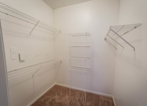 Closet at Villa Springs, Houston, Texas
