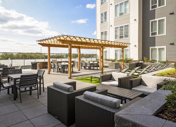 Courtyard rooftop