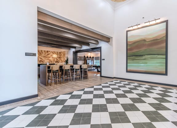 Clubhouse Lobby at Alexander at Stonecrest Apartments, Lithonia, GA 30058