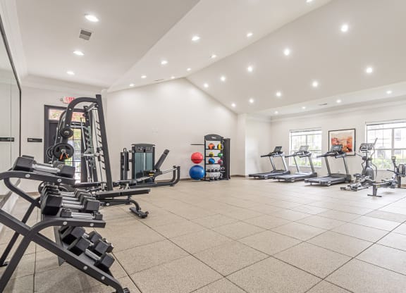 Modern Fitness Center at Alexander at Stonecrest Apartments, Lithonia Georgia