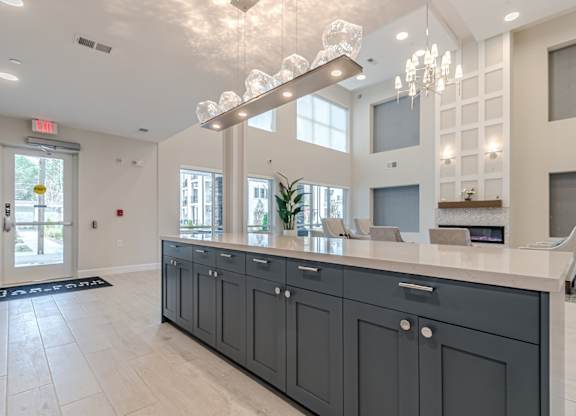 Clubhouse Kitchen at Briar Park 55+ Apartments, Georgia, 30331