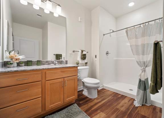Bathroom at Creekridge on the Park Apartments, North Carolina