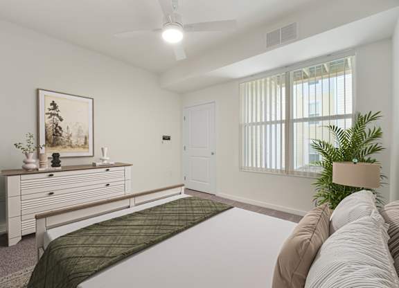 Bedroom at Creekridge on the Park Apartments, North Carolina