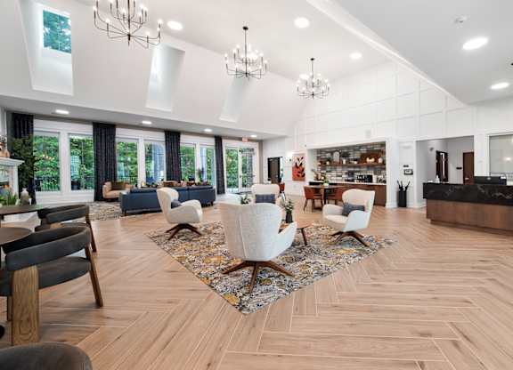 Clubhouse interior area at Creekridge on the Park Apartments, Charlotte, NC, 28212