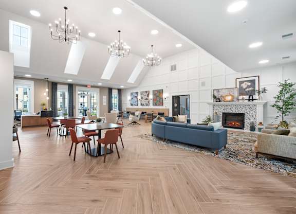 Living and dining at Creekridge on the Park Apartments, North Carolina, 28212