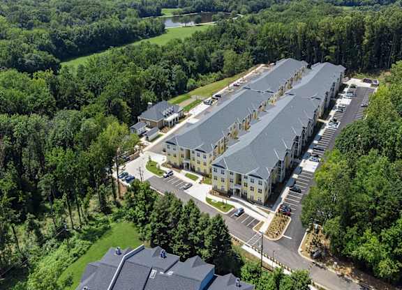 Aerial at Creekridge on the Park Apartments, Charlotte