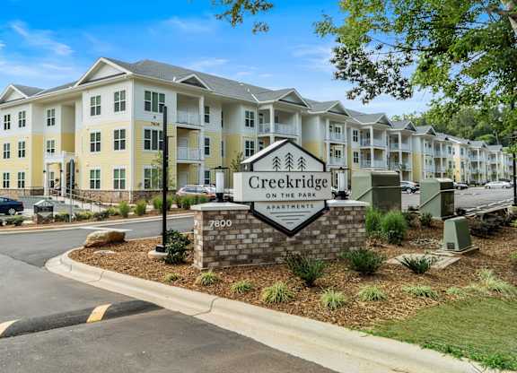 Street at Creekridge on the Park Apartments, Charlotte, NC