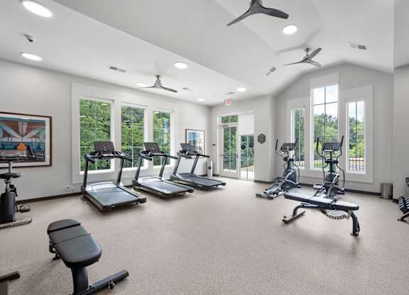 Gym at Creekridge on the Park Apartments, Charlotte, NC