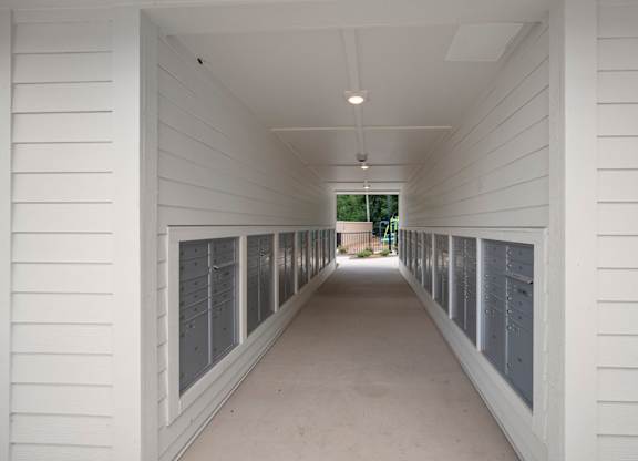 Mail room at Creekridge on the Park Apartments, Charlotte, North Carolina