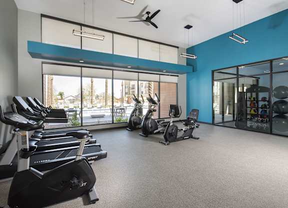 Gym fitness at Estrella Springs at Canyon Trails Apartments, Goodyear, AZ