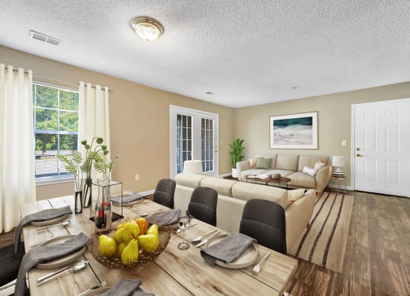 Living Dining Room at The Flats on Waters Edge, Hermitage Tennessee