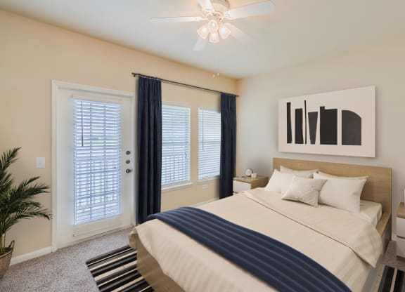 Bedroom at Lakeside Pointe Apartments & Townhomes, Pearland
