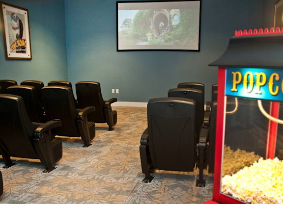 Movie Theatre at Mariposa at Bay Colony, Texas