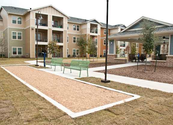 Bocce ball Court at Mariposa at Bay Colony, Dickinson, TX 