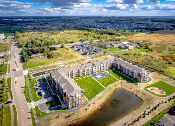 Aerial View at Orville Commons, Woodbury, MN 55129