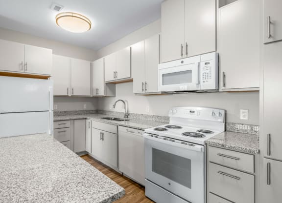 Fully Equipped Kitchen at Osprey Park 62+ Apartments, Kissimmee, FL