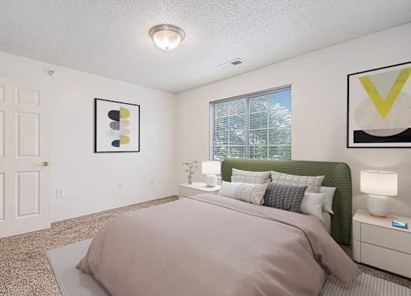 Spacious Bedroom at Pine Tree Apartments, Omaha Nebraska