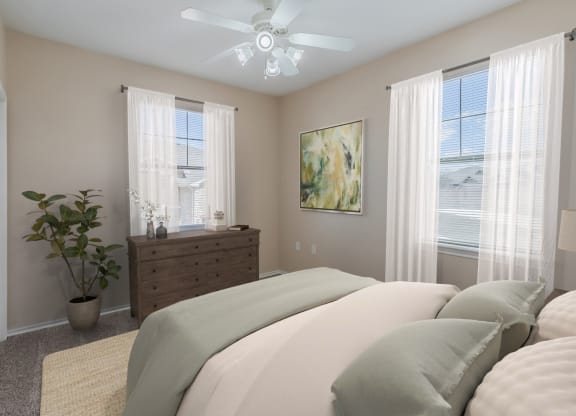 Bedroom at Rosemont at Mayfield Villas, Arlington, Texas