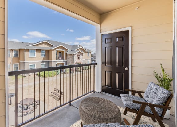 Home Balcony at Rosemont at Mayfield Villas, Arlington
