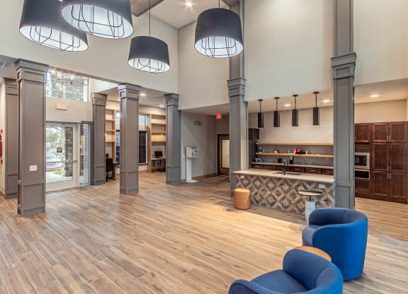 Clubhouse area at Rosemont at Mayfield Villas, Arlington