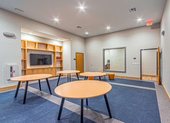 Activity room at Rosemont at Mayfield Villas, Arlington, TX