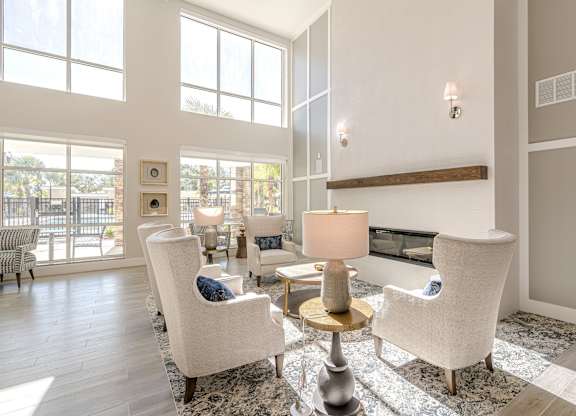 Living room with sofa at Sandpiper Glen 62+ Apartments, Orlando, FL, 32825