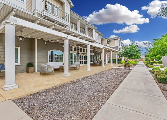 Exterior Street at Mariposa at Spring Hollow Saginaw 55+ Apartments, Saginaw, TX 76131