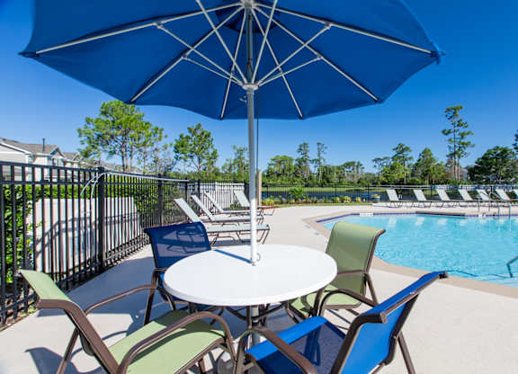 Swimming Pool And Sundeck at Sunrise Pointe, Port Orange, FL, Florida