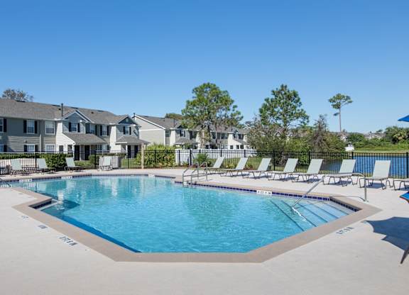 Relaxing Swimming Pool With Sundeck at Sunrise Pointe, Port Orange, Florida