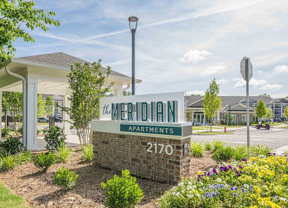 Sign at The Meridian Apartments, Decatur, GA