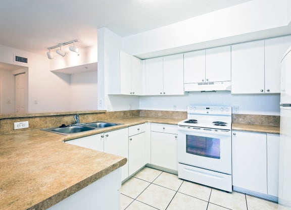 Dominium_Village at Delray_Vacant Apartment Kitchen