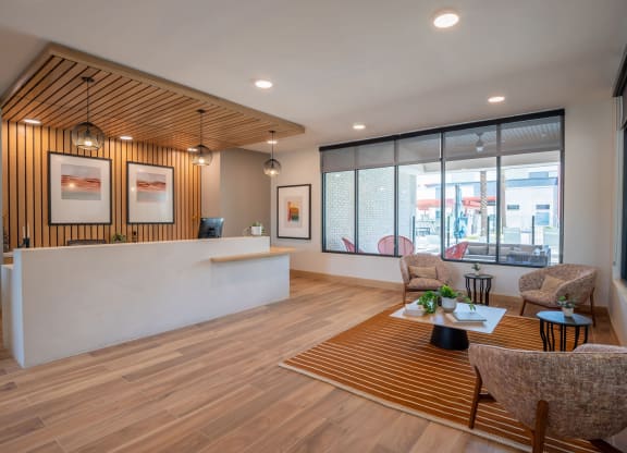 Clubhouse Lobby Areaat Vista Ridge Apartments, Phoenix